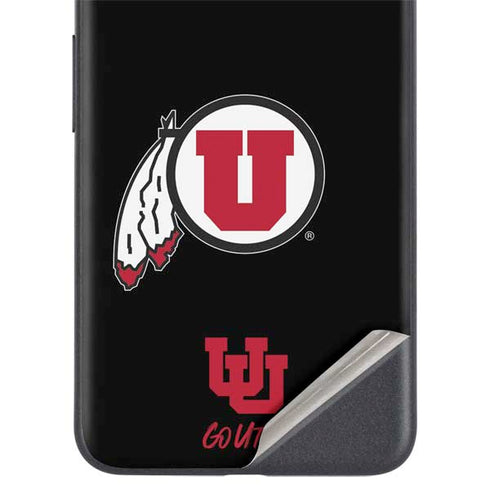 Utah Circle and Feather on Black Google Pixel 5a Skin